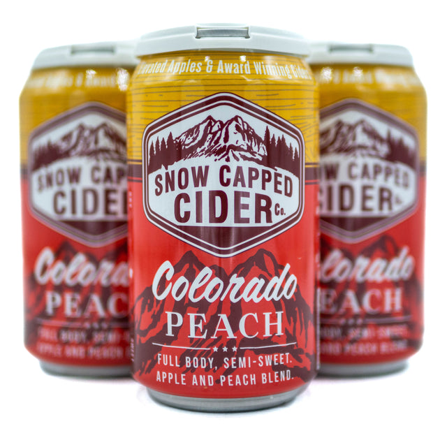 Snow Capped Colorado Peach Cider 4pk
