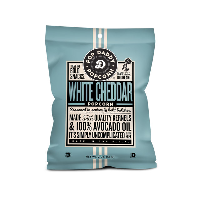 Pop Daddy Real White Cheddar Popcorn 2oz