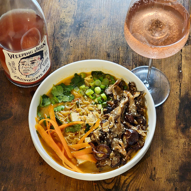 Creamy Miso Ramen with Crispy Mushrooms
