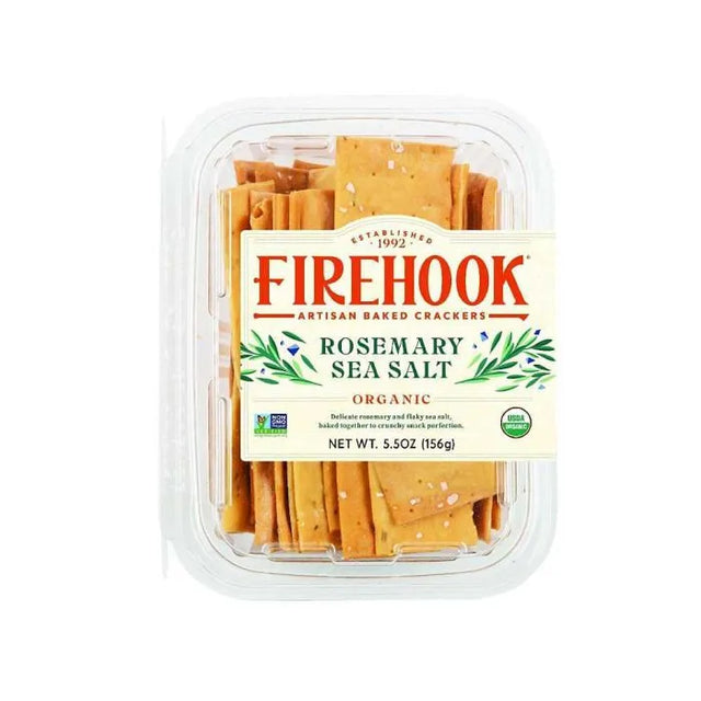 Firehook Organic Sea Salt Crackers 5.5oz